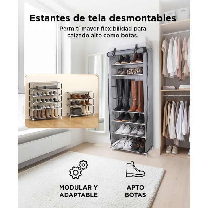 Zapatero Gadnic Rack Botinero Organizador de Calzado 8 Niveles 24 Pares - Vista 4