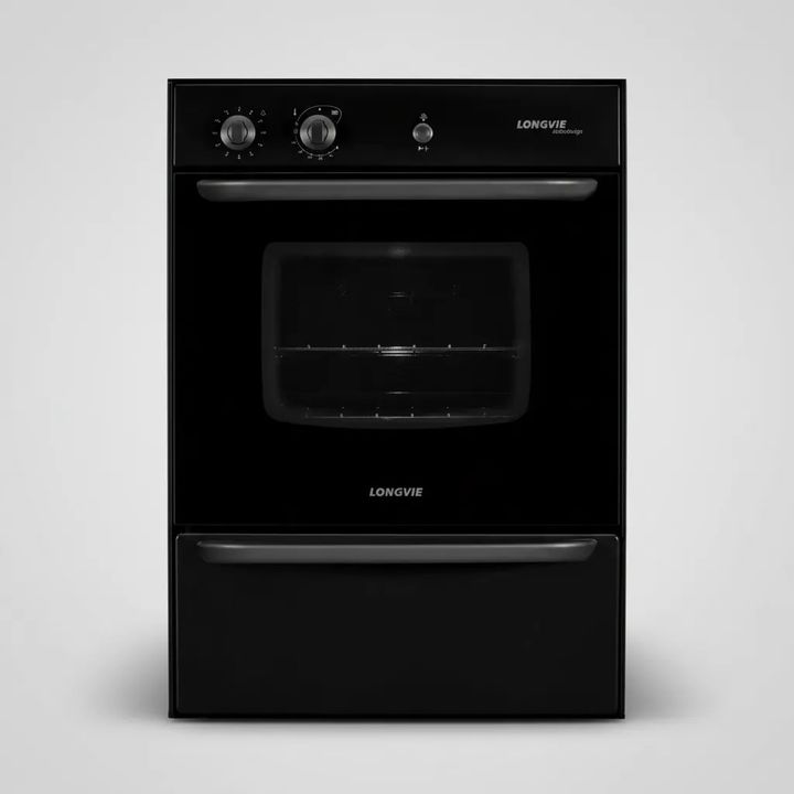 Horno A Gas De Empotrar Longvie H14600g Con Cajon Parrilla Negro - Vista 5