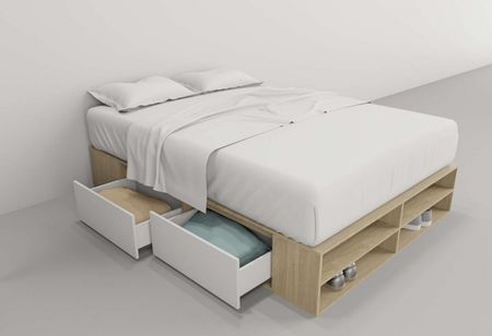 Box 1,40m 4 Cajones Olmo F.|gris C. Tables