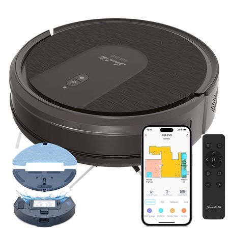 Aspiradora Robot Smart-Tek AVA EVO 3 en 1 con Mopa y WiFi