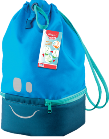 Bolsa De Tela Maped Concept Infantil -Azul