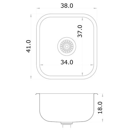 Pileta de Cocina Vesta Simple 302 Mi Pileta