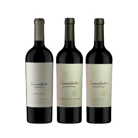 Set Vinos Combinados Susana Balbo Signature Seleccion x 3 Con Estuche
