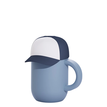 Mug Asobu Happy Hat Trucker Cap 360ml - Blue