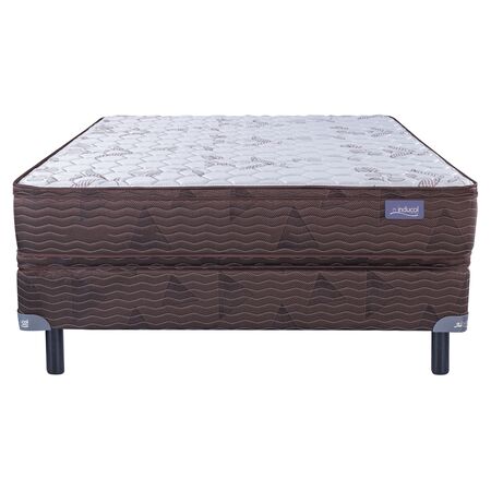 Colchon y Sommier Inducol Aural 2 Plazas y Media 140x190x28cm Espuma de Alta Densidad con Doble Europillow