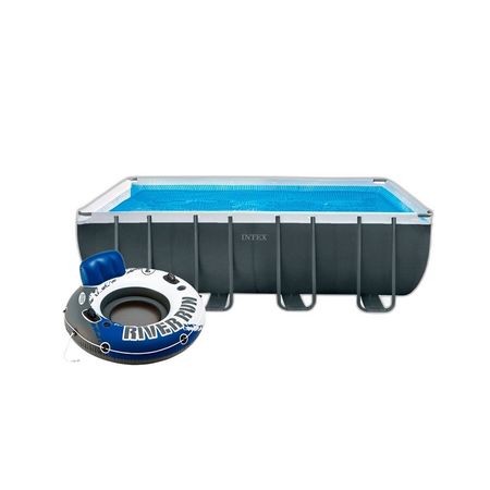 Combo Pileta Estructural Intex 549x274 + Colchoneta River Run 135cm