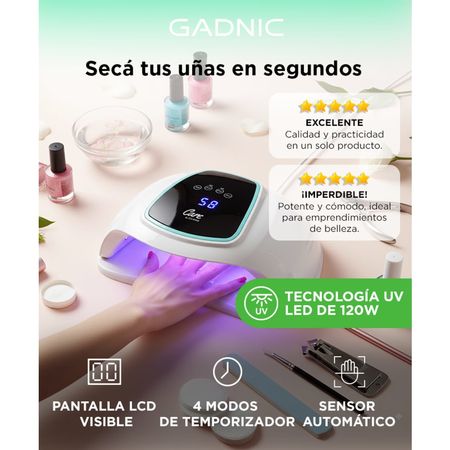 Cabina Para Uñas Gadnic BQ6 Pro UV Led 108w Uso Profesional