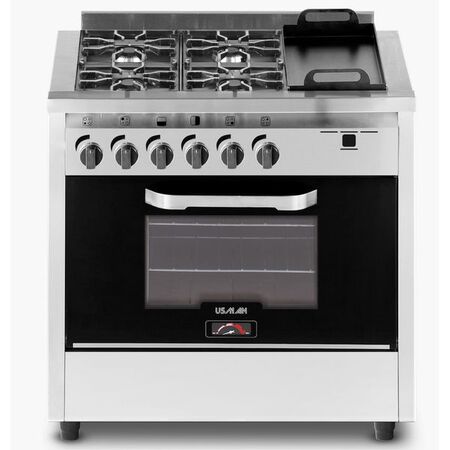 COCINA USMAN COMPACT52 4 HORNALLAS + PLANCHA BIFERA INDUSTRIAL