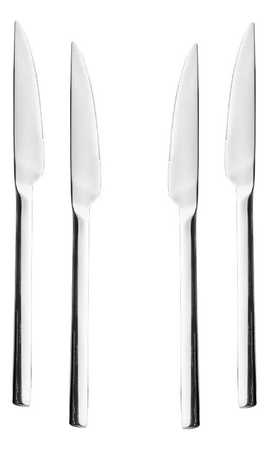 Set X 12 Cuchillo Serrucho Kremer Viena Silver 22.7cm Gris