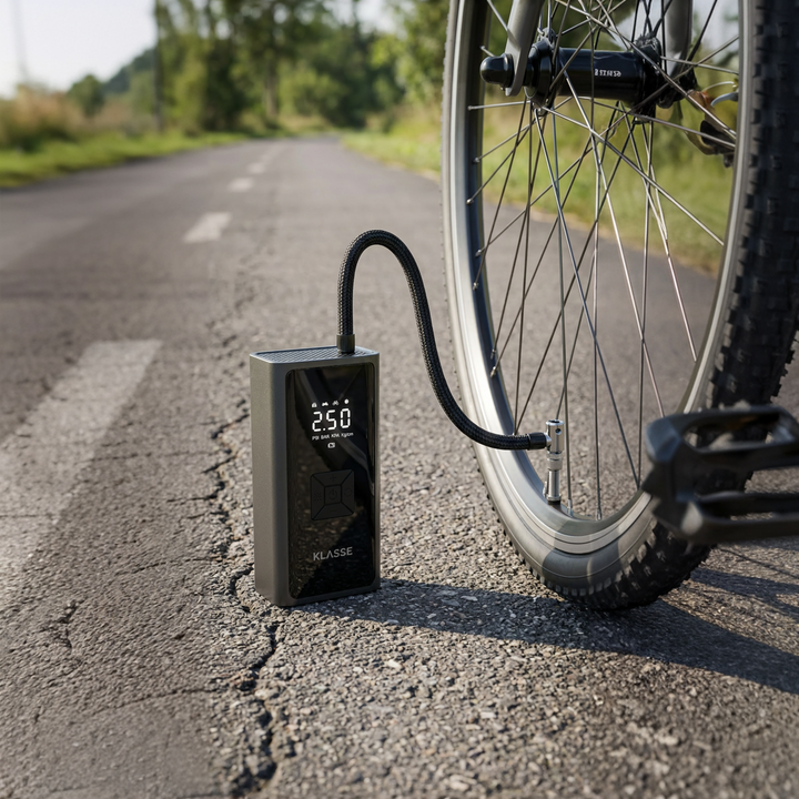 Compresor De Aire Portátil Recargable Klasse 150 PSI USB-C Auto 12V Linterna LED Inflador (KS7714) - Vista 5