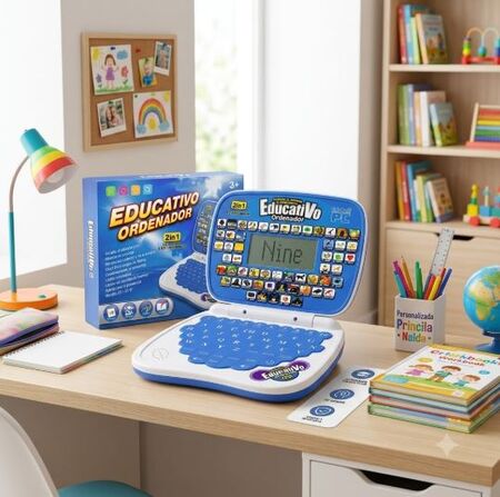 Computadora didáctica mini laptop bilingue