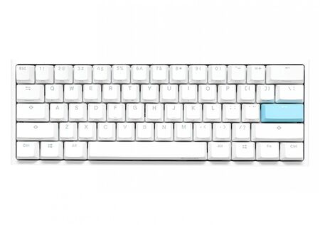 Teclado Gamer Ducky One 2 Mini RGB White Kaih Box Brown Swicht Double-shot Pbt Mecanico