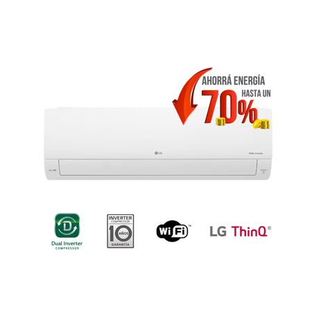 Aire Acondicionado Split Dual Inverter Lg 6450 Watts Frío/Calor Wifi S4-w24k231e