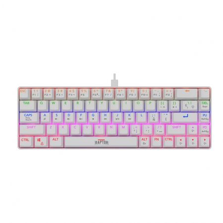 Teclado Gamer Raptor Fireclaw M68 Mecanico Retroiluminado