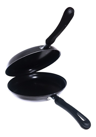 Sarten Doble Antiadherente Guadixflon 20 Cm Teflon Tortilla Negro