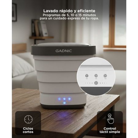 Mini Lavadora Secadora Gadnic 2 En 1 Plegable Portátil