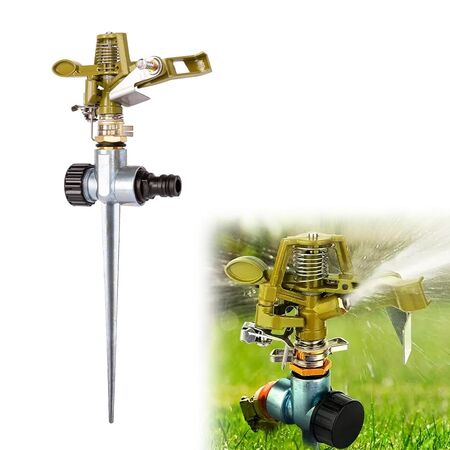 Regador Aspersor de Metálico Gadnic Con Estaca