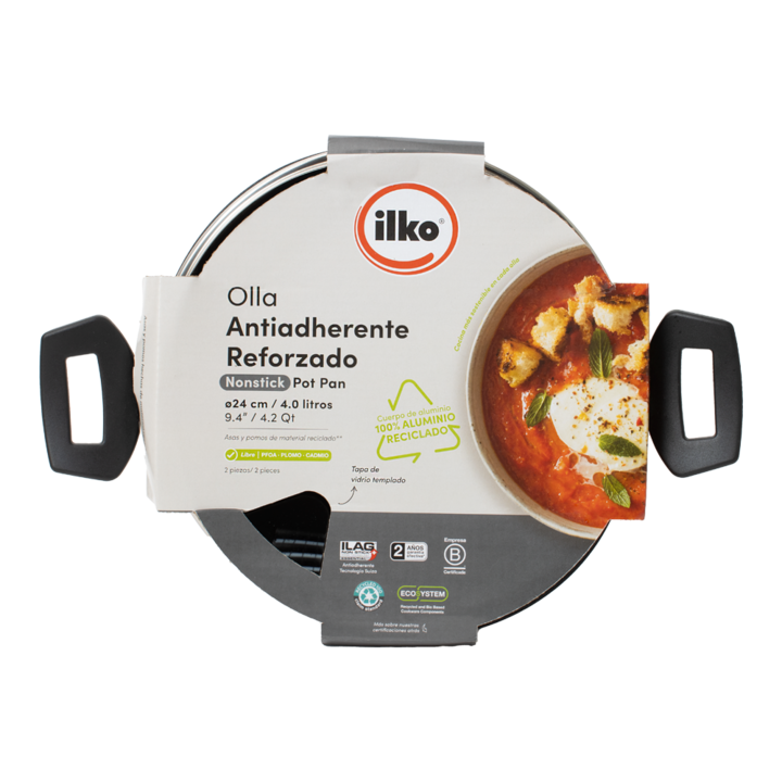 Olla ilko 24 CM aluminio Everyday Gris - Vista 2