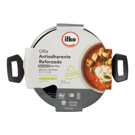 Olla ilko 24 CM aluminio Everyday Gris