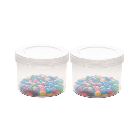 2 Tarros Contenedores Aria 500ml Tapa A Rosca - Colombraro