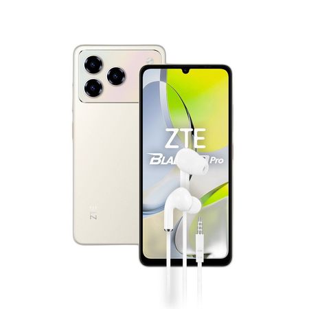 Combo ZTE A56 Pro 4+128GB Gold + Auriculares Manos Libres Dekkin