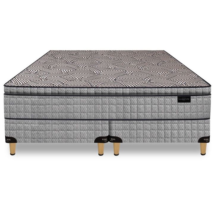 Colchón + Sommier Resortes Super Queen King Koil Kingsbury 160x190x31 130kg - Vista 1