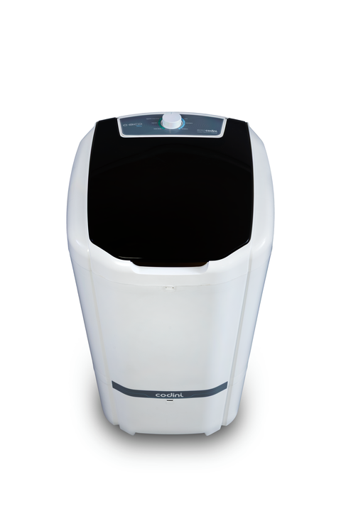 Lavarropas Semiautomático QBICO 10 kg 6 Funciones Sistema de lavado oriental Blanco Codini - 8052 - Vista 3