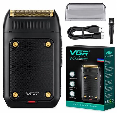 Afeitadora electrica hombre shaver vgr v-353 portatil usb