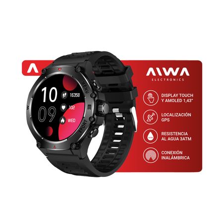 Smartwatch Aiwa Pantalla AMOLED HD 1.43" IP68 BT 5.3