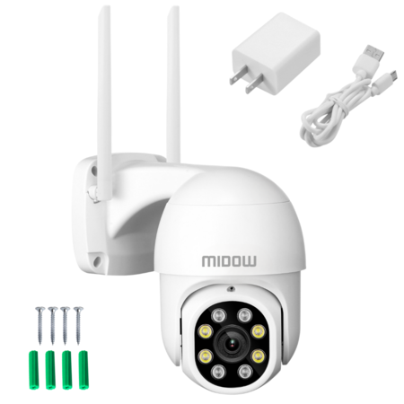 Camara de seguridad Domo inalambrica Midow WIFI 2K Dia Noche