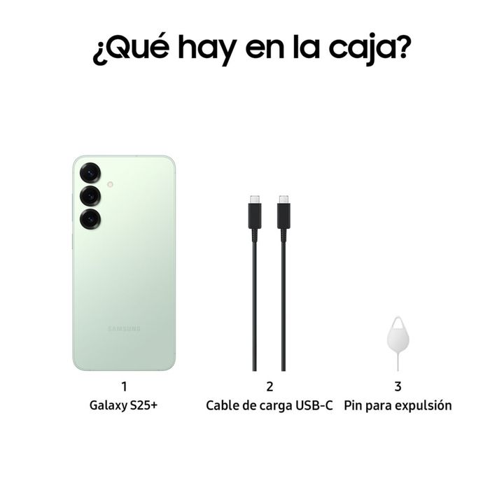 Celular Samsung Galaxy S25 Plus 256GB Verde - Vista 2