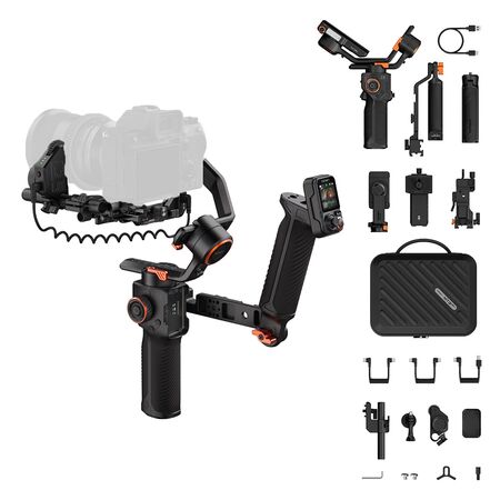 Kit Estabilizador Gimbal Profesional Hohem iSteady MT3 Pro con Tracking AI Control Remoto Follow Focus