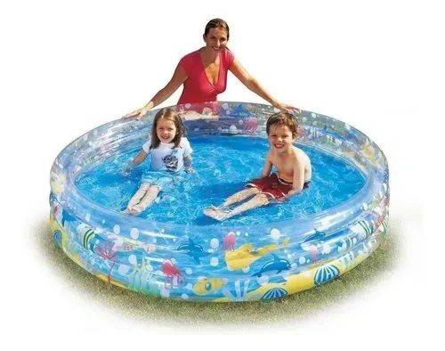 Pileta 3 Aros Mundo Marino Grande Bestway 183 X 33 Cm ( 3921) - Vista 1