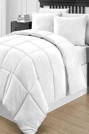 ACOLCHADO SIMIL PLUMON CON BIEZ KING BLANCO