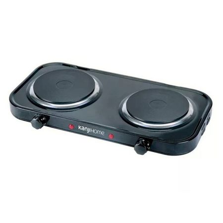 Anafe Kanji Kjh-Hp2200 2 Hornallas Electrico.Negro