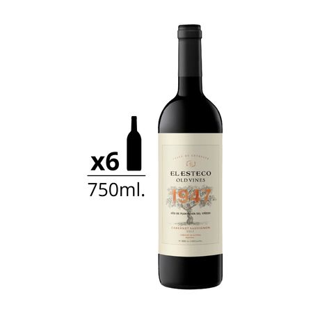 Vino Tinto El Esteco Old Vines Cabernet Sauvignon Caja x 6