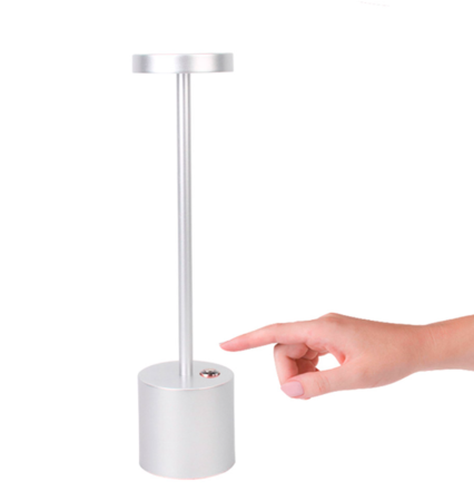 Lámpara de Escritorio Gris Gadnic con Luz LED Recargable