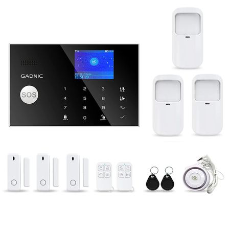 Kit de Seguridad Gadnic Alarma Domiciliaria 6 Sensores