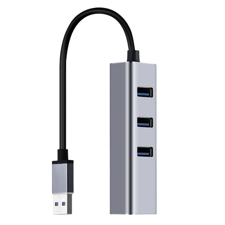Adaptador Hub Usb A Red Rj45 Ethernet 1000mbps + 3 Usb 3.0 - Vista 1