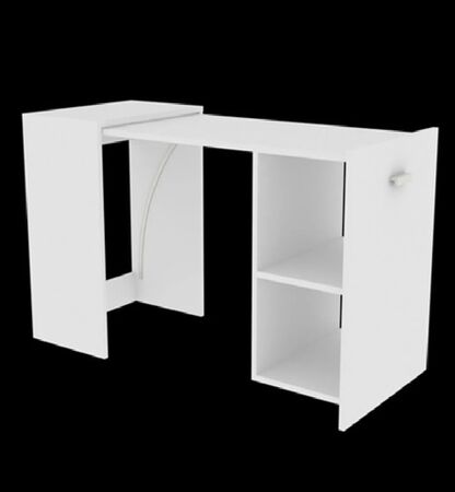 Escritorio Plegable Blanco Mesa Para Pc Notebook Fiplasto Es0006