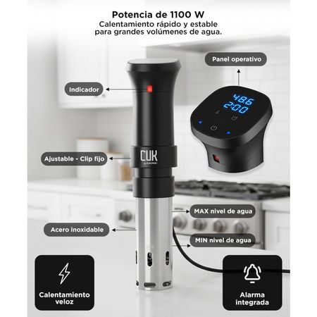 Roner Sous Vide Gadnic Urano 1100W Cocción Precisa