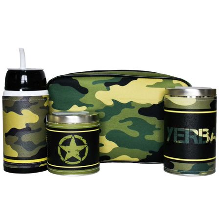 Kit de mate listo con bolso de mano Camuflado