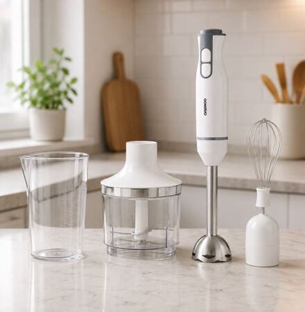 Mixer Mini Pimmer Daewoo Blanco 300w Con Accesorios