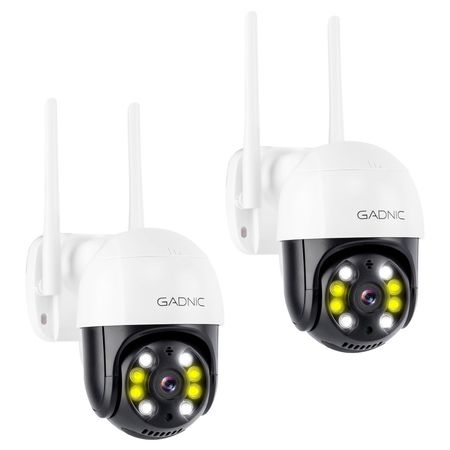 Kit de Cámaras de Seguridad Gadnic P245F22 Domo 3MP IP66 Bluetooth Wifi Visión Nocturna x2