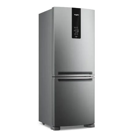 Heladera con Freezer Inverter Whirlpool No Frost Inoxidable 449L WRE57CK