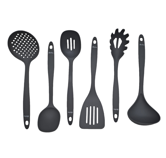 Set X6 Utensilios Nylon Gris Oscuro - Vista 2