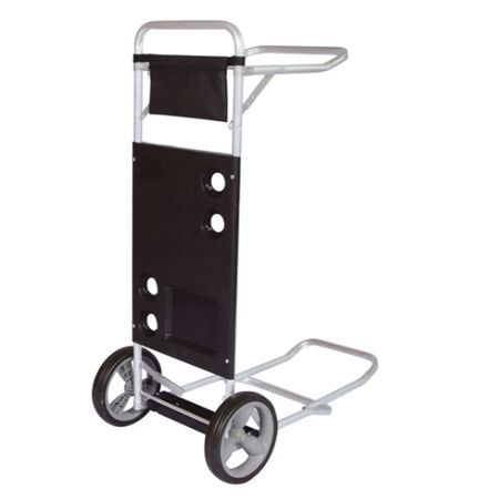 Carrito Para Playa Aluminio Con Extension Para Conservadora Mor 2596 Negro