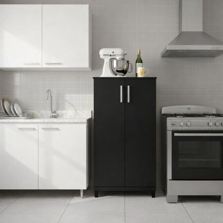 Mueble Despensero Organizador Negro