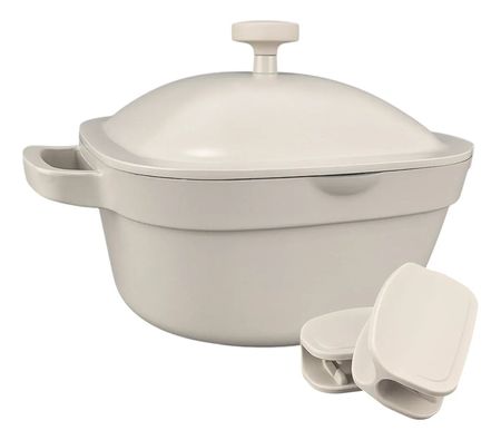 Cacerola 20 cm 2 Protectores magnéticos de silicona Beige