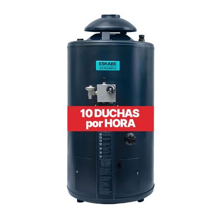 Termotanque a Gas Eskabe Alta Recuperación Salida Vertical Acquapiu Hybrid4 H700SV